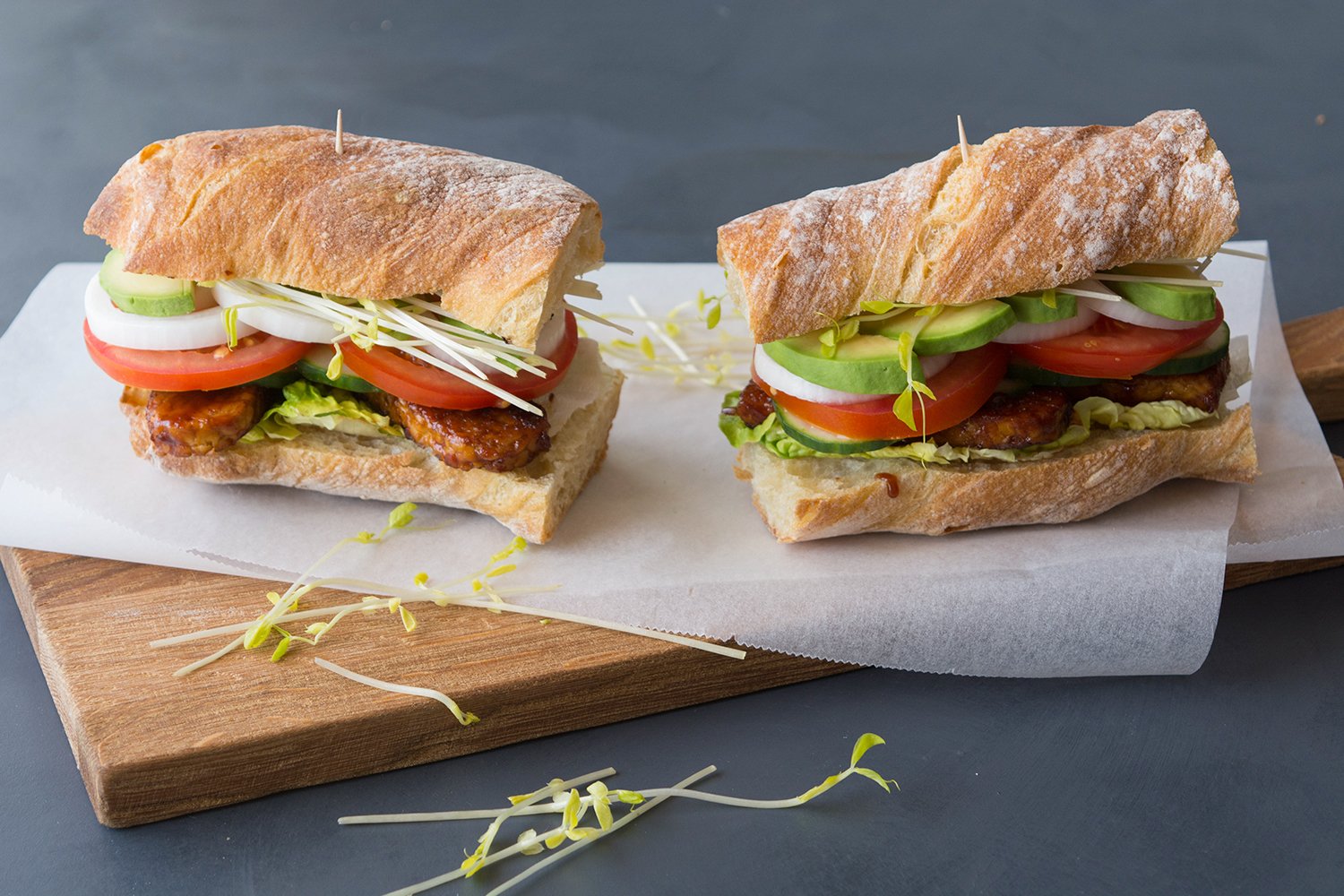 Barbecue Tempeh Sandwich