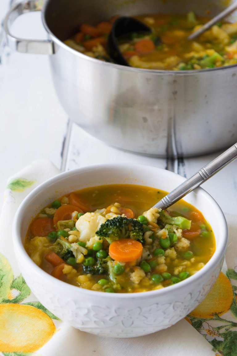 Healing Vegetable Soup - A Teaspoon of Sunshine