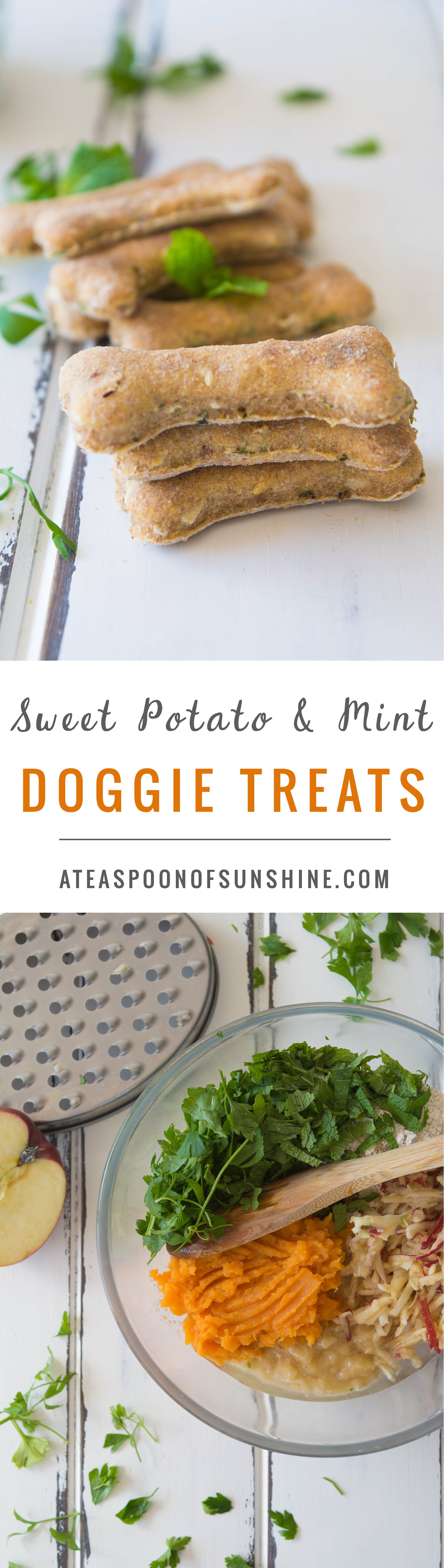 Sweet Potato & Mint Doggie Treats